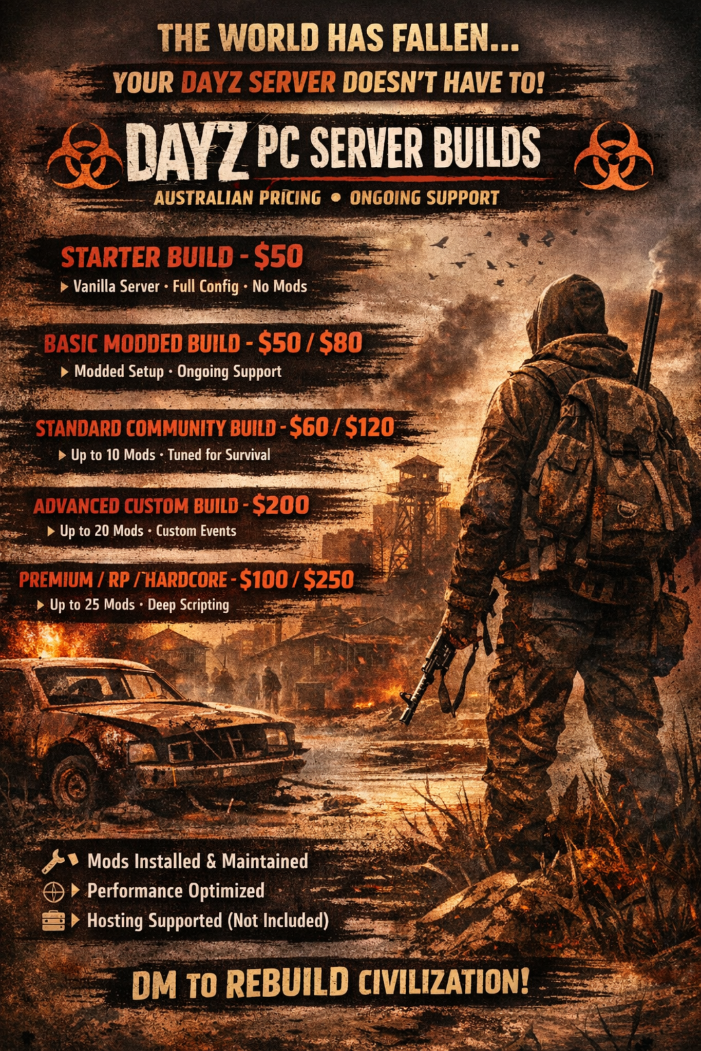 DayZ PC Server Builds